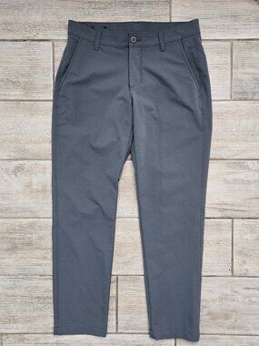Under Armour Golf Pants Men Grey Performance Stretch Activewear 32W 30L